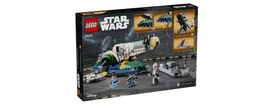 LEGO Star Wars set featuring a spacecraft, mini-figures, and buildable accessories from the iconic saga.